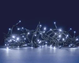 Guirlande lumineuse int/ext flicker 1000 led blanc froid anime cable vert 100m
