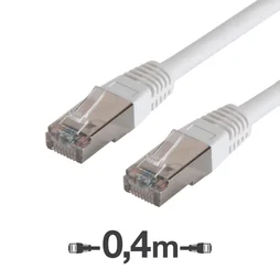 Câble Blindé Rj45 (Catégorie 6) Mâle / Mâle, 0.4 M Evology