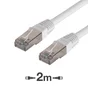 Câble blindé RJ45 (catégorie 6) mâle / mâle, EVOLOGY, 2m
