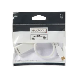 Câble Hdmi Femelle Vers Usb Type C Mâle, 0.2 M Evology