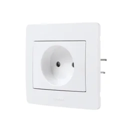 Prise Sans Terre Diam2, Debflex, Blanc
