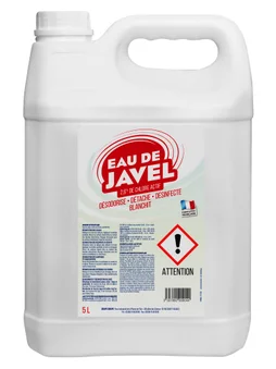 Eau de javel 2,6% de chlore actif 5 litres