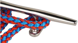 Taquet 200 mm plat poli en inox A4, AISI 316