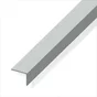 Cornière Inégale Aluminium Brossé, L.2.5 M X L.2 Cm X H.1 Cm