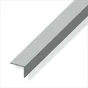 Cornière Inégale Aluminium Brossé, L.1 M X L.2.5 Cm X H.2 Cm