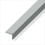 Cornière Inégale Aluminium Brossé, L.2.5 M X L.2.5 Cm X H.2 Cm