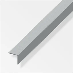 Cornière Égale Aluminium Brossé, L.2.5 M X L.2.5 Cm X H.2.5 Cm