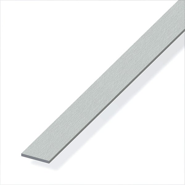 Plat Aluminium Brossé, L.2.5 M X L.3 Cm