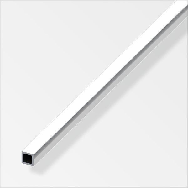 Tube Carré Aluminium Brillant, L.1 M X L.1 Cm X H.1 Cm