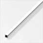 Tube Carré Aluminium Brillant, L.2.5 M X L.1.5 Cm X H.1.5 Cm