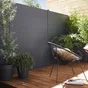 Lame De Clôture Aluminium Pleine Klos-Up ! Gris Zinc, H.15 X L.145 Cm