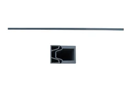 Profilé De Départ Et De Finition Aluminium Kyoto Gris Clair, L.176Cm