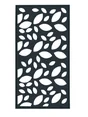 Décor Panneau Alu Kyoto Feuille Gris Foncé, L.100 X H.185 Cm X Ep.21 Mm