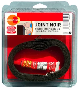 Joint fibre de verre plat + colle, L.15 mm L.2.5 m