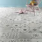 Carrelage Sol/Mur Forte Effet Carreau Ciment Blanc Et Gris Gatsby L.20 X L.20 Cm