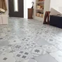 Carrelage Sol/Mur Forte Effet Carreau Ciment Blanc Et Gris Gatsby L.20 X L.20 Cm