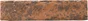Carrelage mural Indus effet pierre rouge mat 6x25cm 0,58m²