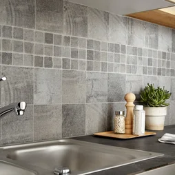Mosaïque sol & mur Vestige gris 30x30cm