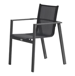 Fauteuil de jardin DCB GARDEN Miami en aluminium gris / argent