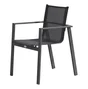 Fauteuil de jardin DCB GARDEN Miami en aluminium gris / argent