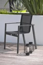 Fauteuil de jardin DCB GARDEN Miami en aluminium gris / argent