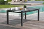 Table en aluminium Miami gris anthracite 180/240X100