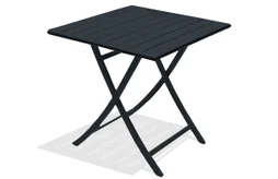 Table de jardin DCB GARDEN Marius carré noir 2 personnes