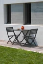 Table de jardin DCB GARDEN Marius carré noir 2 personnes