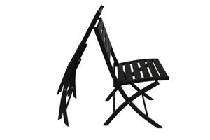 Chaise de jardin DCB GARDEN Marius en aluminium noir