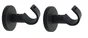 Lot De 2 Supports Avec Perçage, 20 Mm Noir Mat Inspire