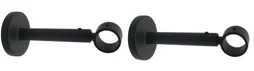 Lot De 2 Supports Extensibles Avec Perçage, 20 Mm Noir Mat Inspire