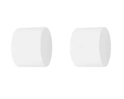 Lot De 2 Embouts Inspire, Blanc Mat, Pour Tringle À Rideau Diam.20 Mm