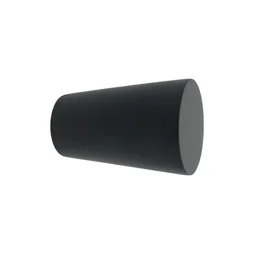 Lot De 2 Embouts Pommeau Inspire, Noir Mat, Pour Tringle À Rideau Diam.20 Mm