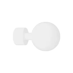 Lot De 2 Embouts Inspire, Blanc Mat, Pour Tringle À Rideau Diam.20 Mm