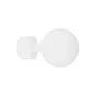 Lot De 2 Embouts Inspire, Blanc Mat, Pour Tringle À Rideau Diam.20 Mm