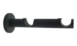 Lot De 2 Supports Doubles, 20 Mm Noir Mat Inspire