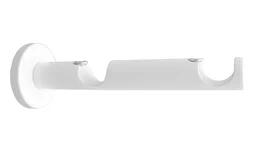 Lot De 2 Supports Doubles Tringle À Rideau Design, 20 Mm Blanc Mat Inspire