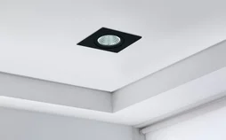 Kit 1 Spot À Encastrer Orientable Saliceto Led Intégrée, 4000K Eglo Carré Noir