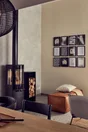 Poêle à bûche 9.5 lux, ADURO, 6 kw noir