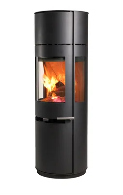 Poêle à bûche 9.7, ADURO, 6 kw noir