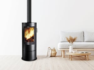 Poêle à bûche Chloé, SUPRA, 6 kw noir