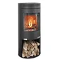 Poêle à bûche 1.4,  ADURO, 6 kw noir