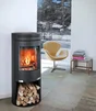 Poêle à bûche 1.4,  ADURO, 6 kw noir