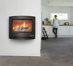 Poêle à bûche 15.3, ADURO, 6.5 kw noir