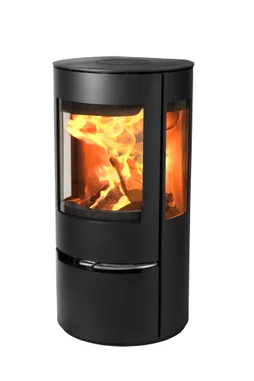 Poêle à bûche 17, ADURO, 6.5 kw noir