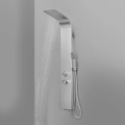 Colonne de douche hydromassante avec robinetterie, chromé, Icone2