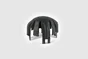 Lot De 3 Cloches De Protection Pour Spot À Encastrer Fixe Noir