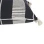 Coussin Casimir, noir / blanc l.40 x H.70 cm