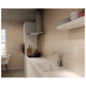 Carrelage mural Milano effet pierre beige mat lisse 24x69cm 1,16m²