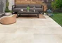 Carrelage Sol Extérieur Forte Effet Pierre Beige Monastère L.50 X L.50 Cm